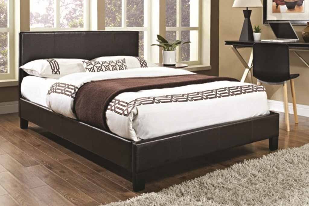 Goodpillo Modern Eco Faux Leather Bed Frame With Memory Foam Mattress FURNITURESTOP.CO.UK