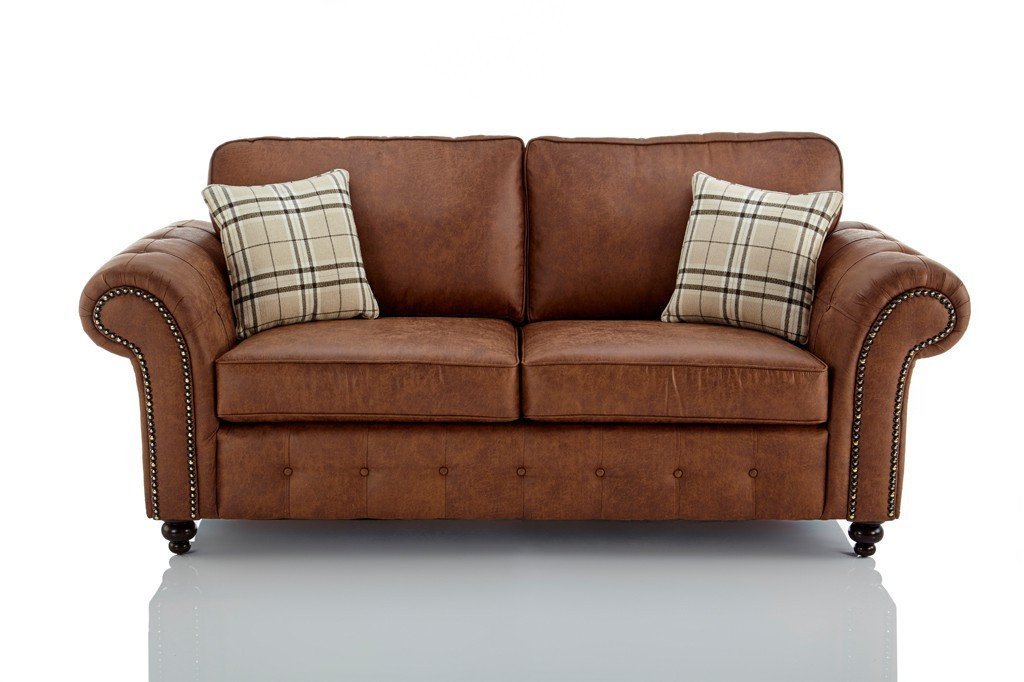 Oakland Faux Leather 3 Seater Sofa